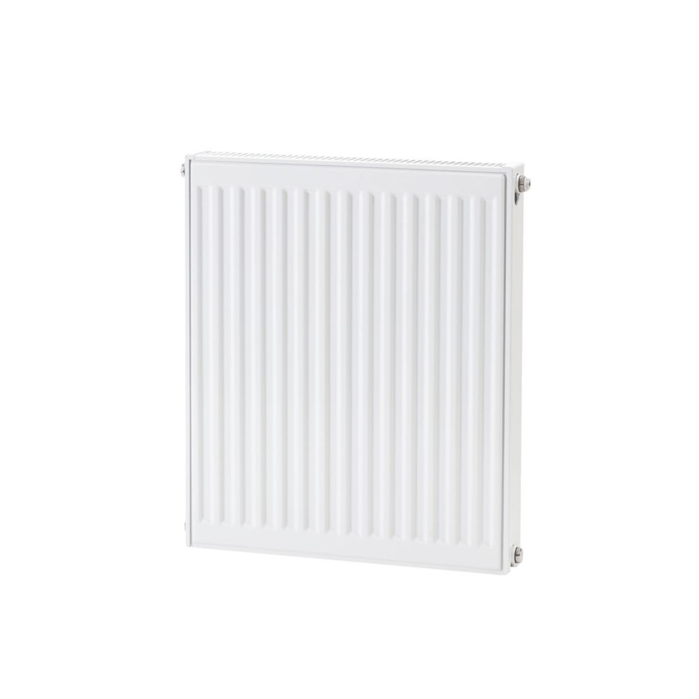 Radiateur eau chaude à double panneau plus Flomasta type 21 600 x 600mm blanc