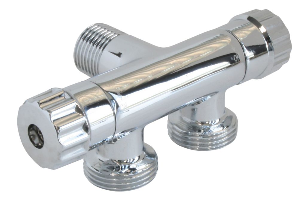 Soupape en T pour machine à laver Pronorm 15/21 - 1/2" x 20/27 - 3/4"