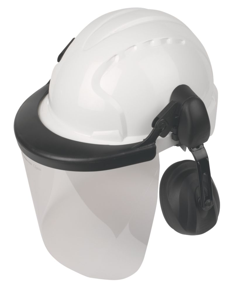 Casque confortable pour utilisation de machines EVO3 JSP avec casque antibruit et visière