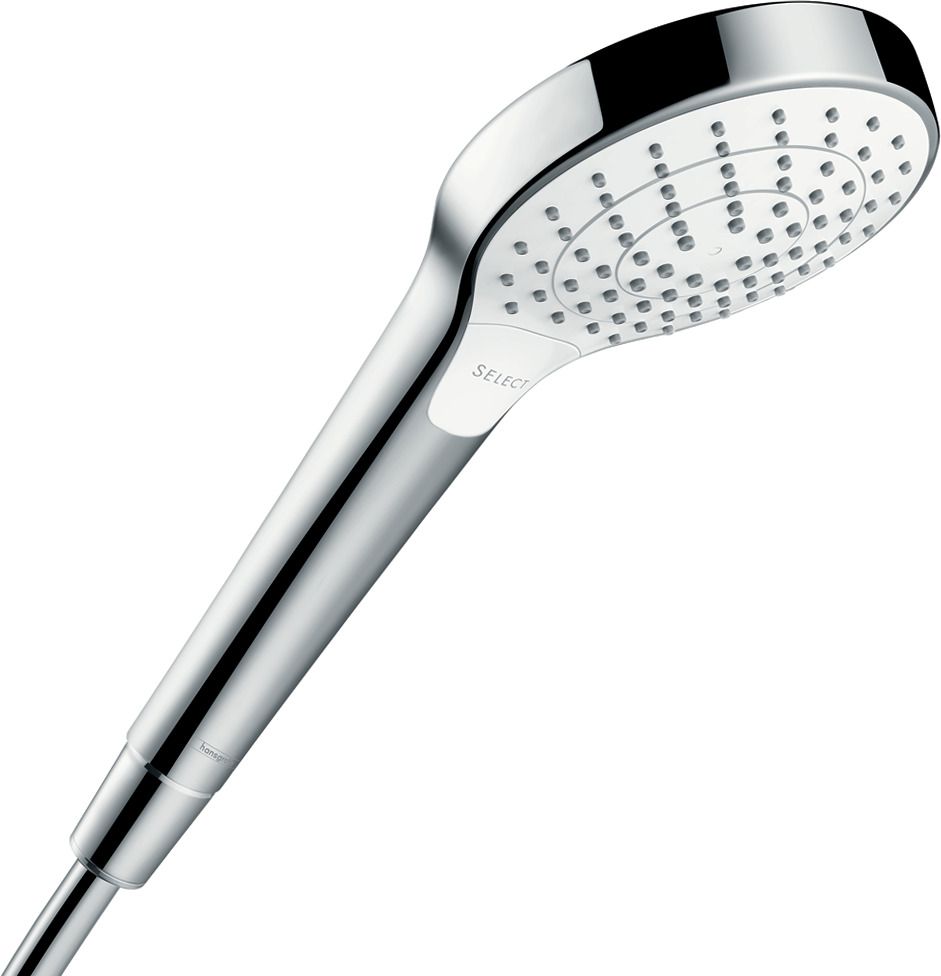 Douchette à main Hansgrohe Croma Select S blanc/chrome 110 x 183mm