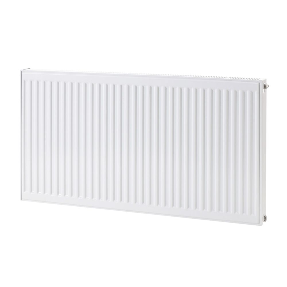 Radiateur eau chaude à simple panneau Flomasta type 11 600 x 1200mm blanc