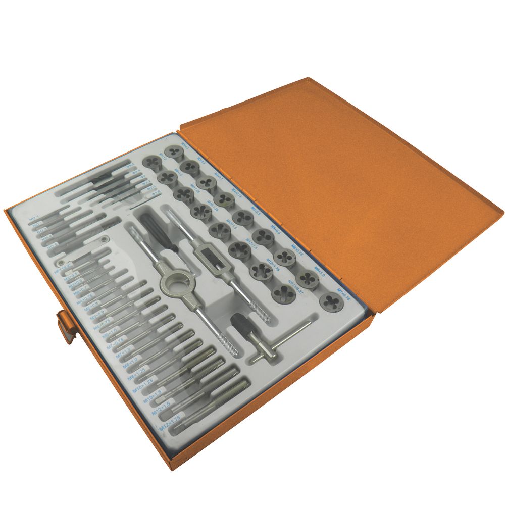 Assortiment de 51 tarauds et filières M3-M12 Magnusson