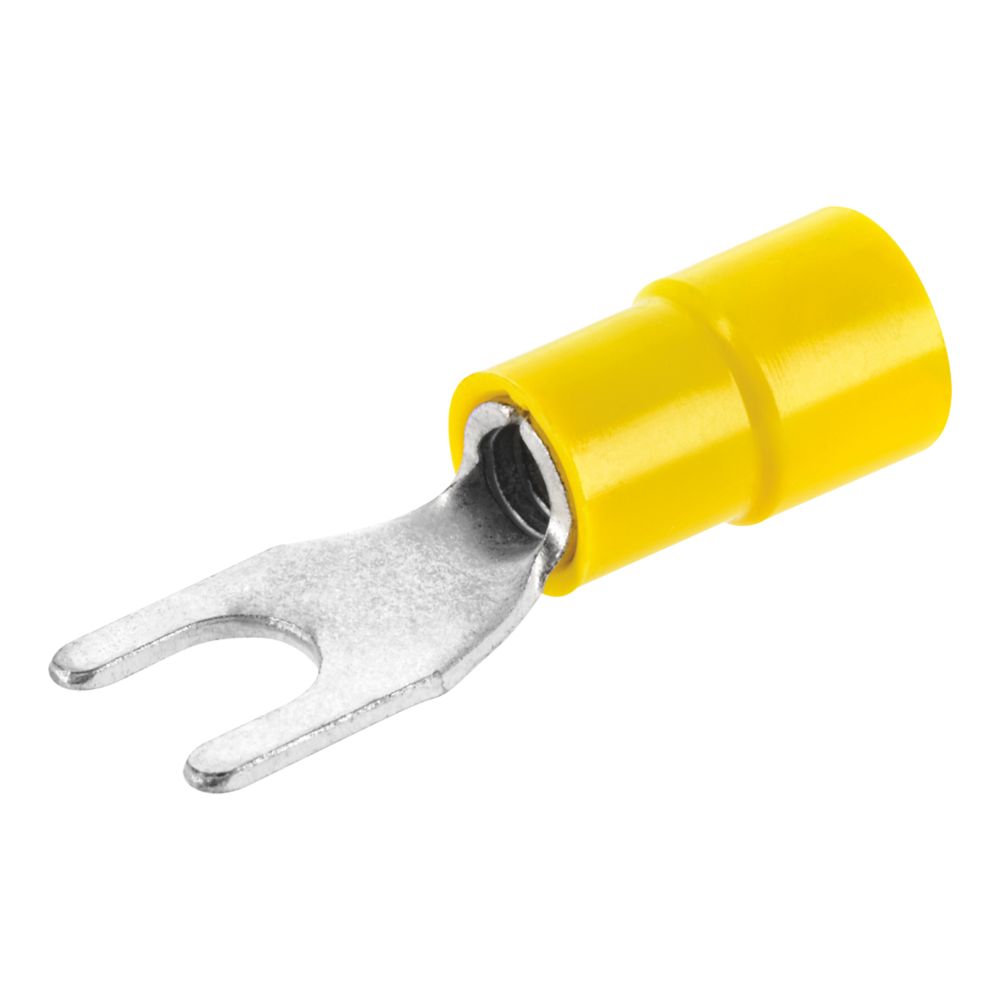 Cosses à fourche à sertir jaunes isolées 11mm Klauke, lot de 100