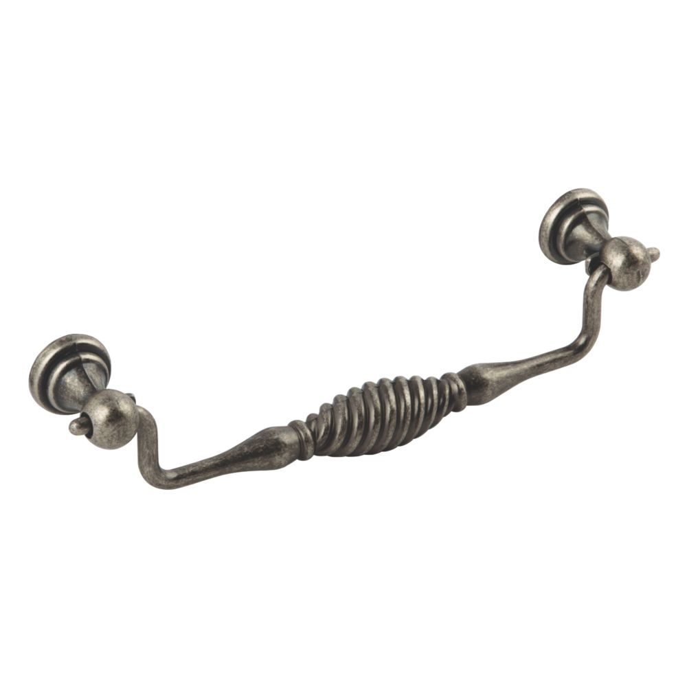 Poignée de placard pendante Hafele 182mm, étain antique