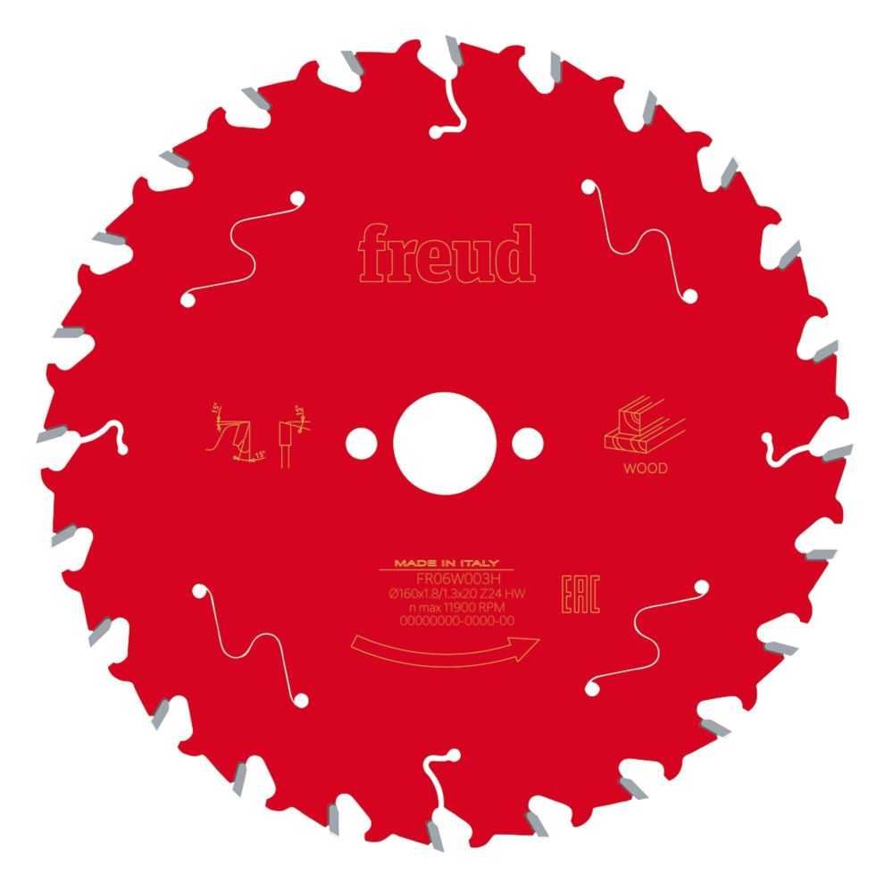 Lame de scie circulaire 160 x 20mm 24 dents Freud