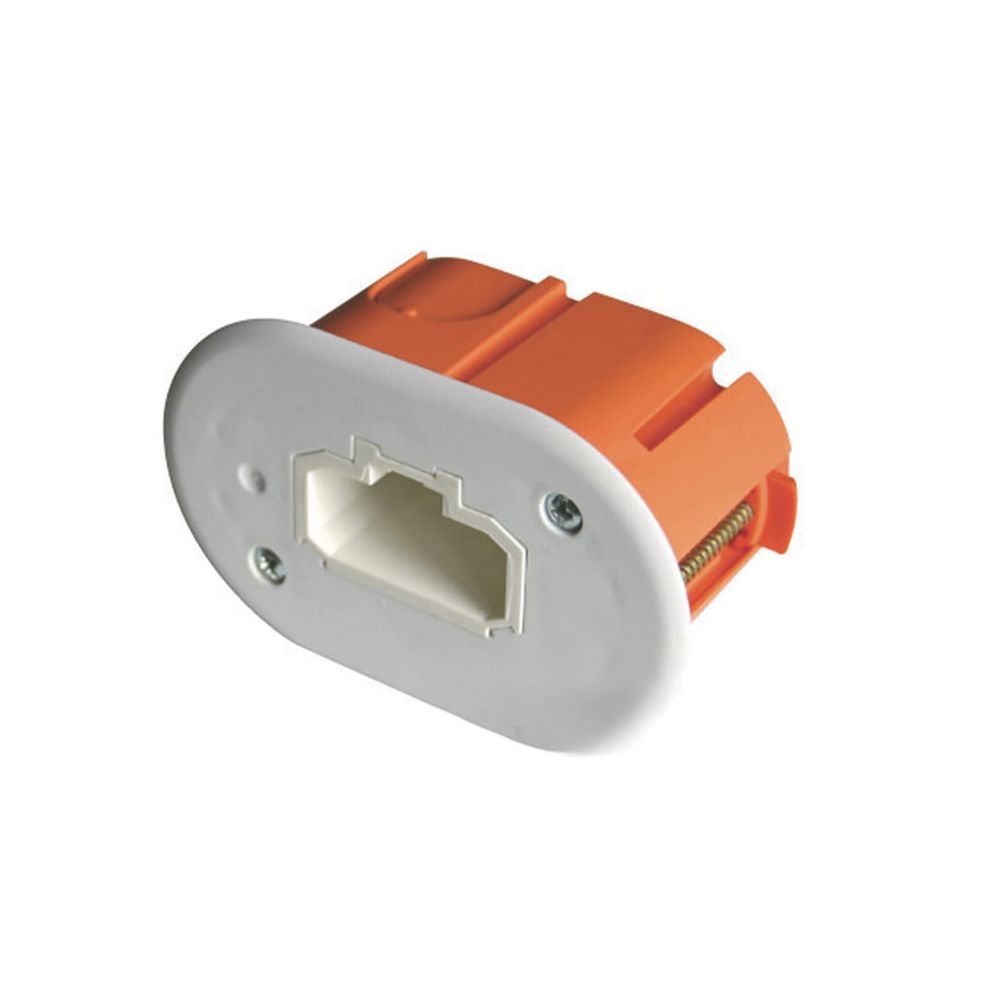 Couvercle de boîte miniclips DCL orange revêtement sec 1 module Capri 40mm