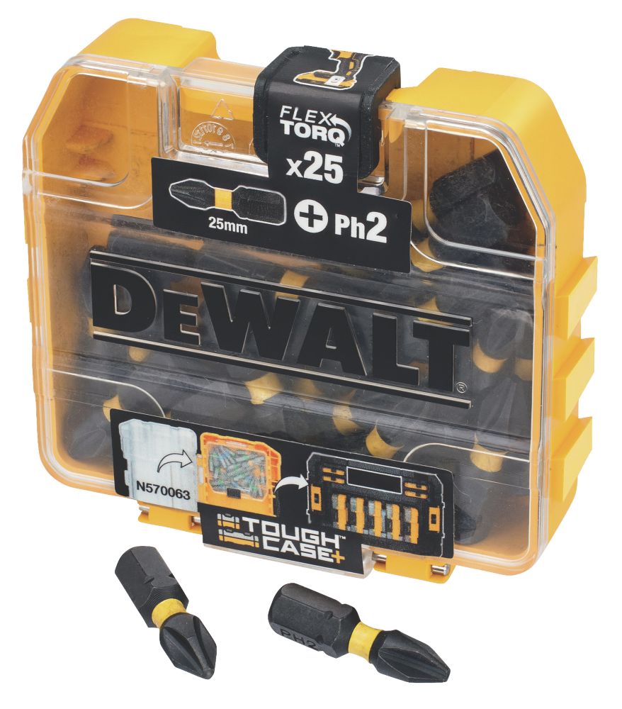 Coffret de 25 embouts de visseuse à choc PH2 25mm DeWalt