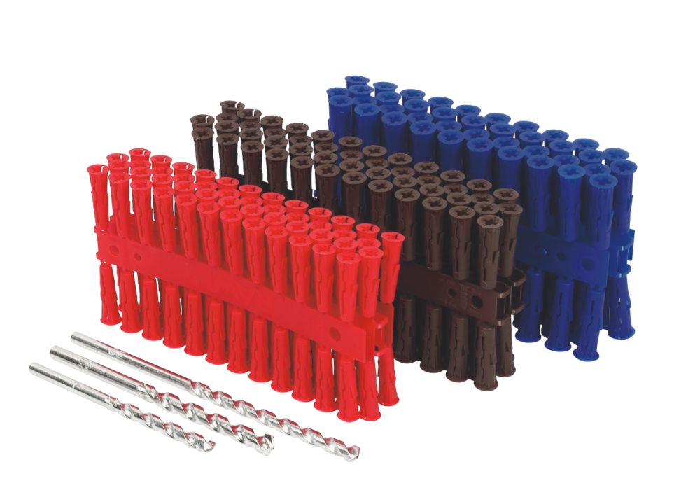 275 chevilles universelles en plastique Rawlplug Uno