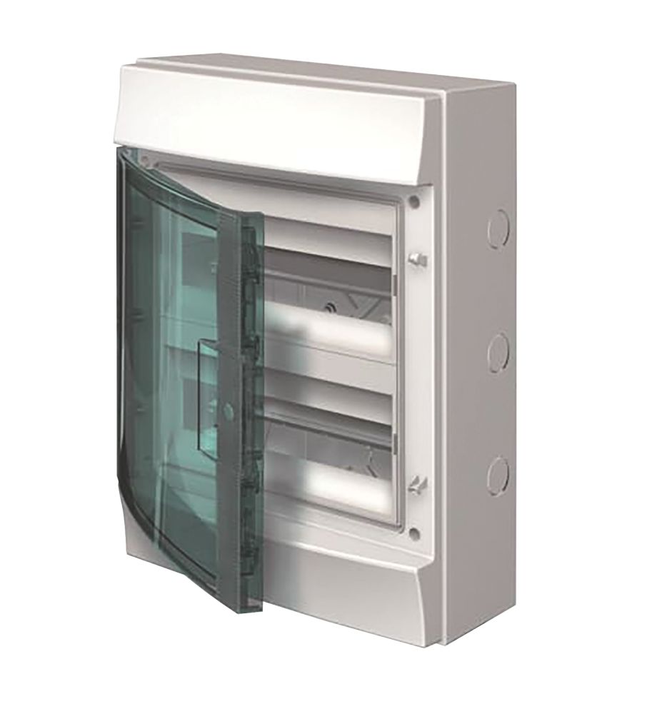 Coffret électrique étanche 2 rangées nu 24 modules porte transparente étanche IP65 ABB
