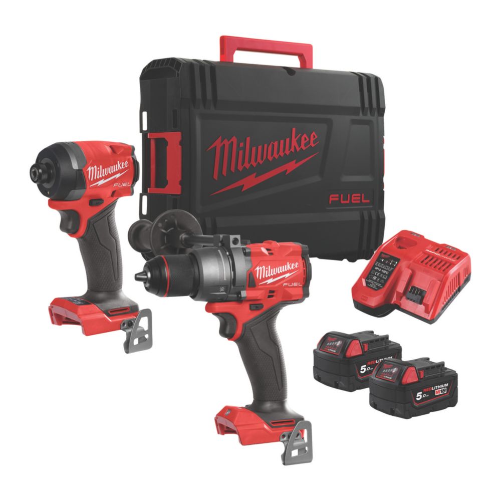 Pack de 2 outils sans fil brushless Milwaukee M18 FPP2A3-502X FUEL Gen 4 18V Li-Ion RedLithium 2 x 5,0Ah