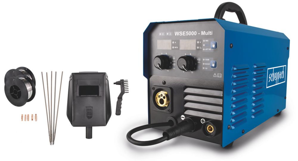 Poste à souder multifonction numérique Scheppach WSE5000 160A 230V