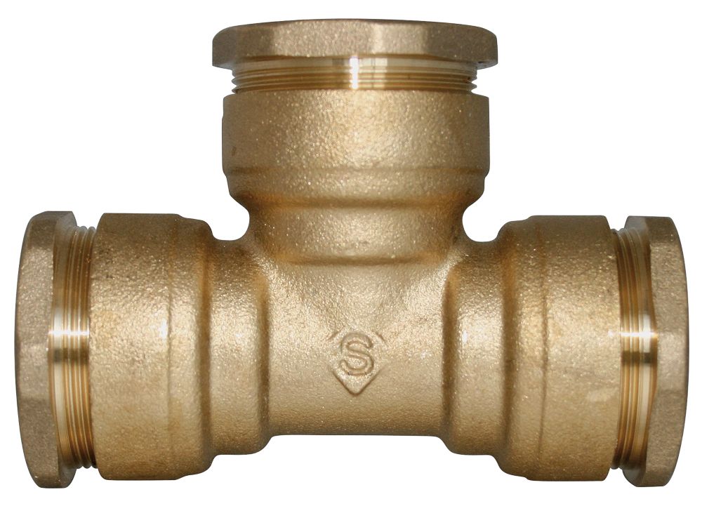 Té égal laiton SUMO 63mm pour tube PE Pronorm