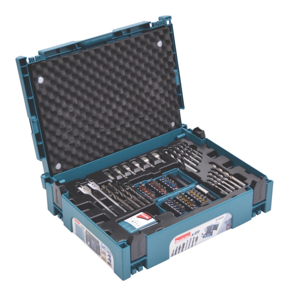 Coffret de 69 forets multi matériaux MAKPAC Makita