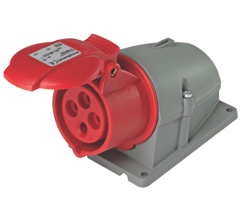 Prise fixe saillie 3P+E 16A 415V rouge IP44 ABB