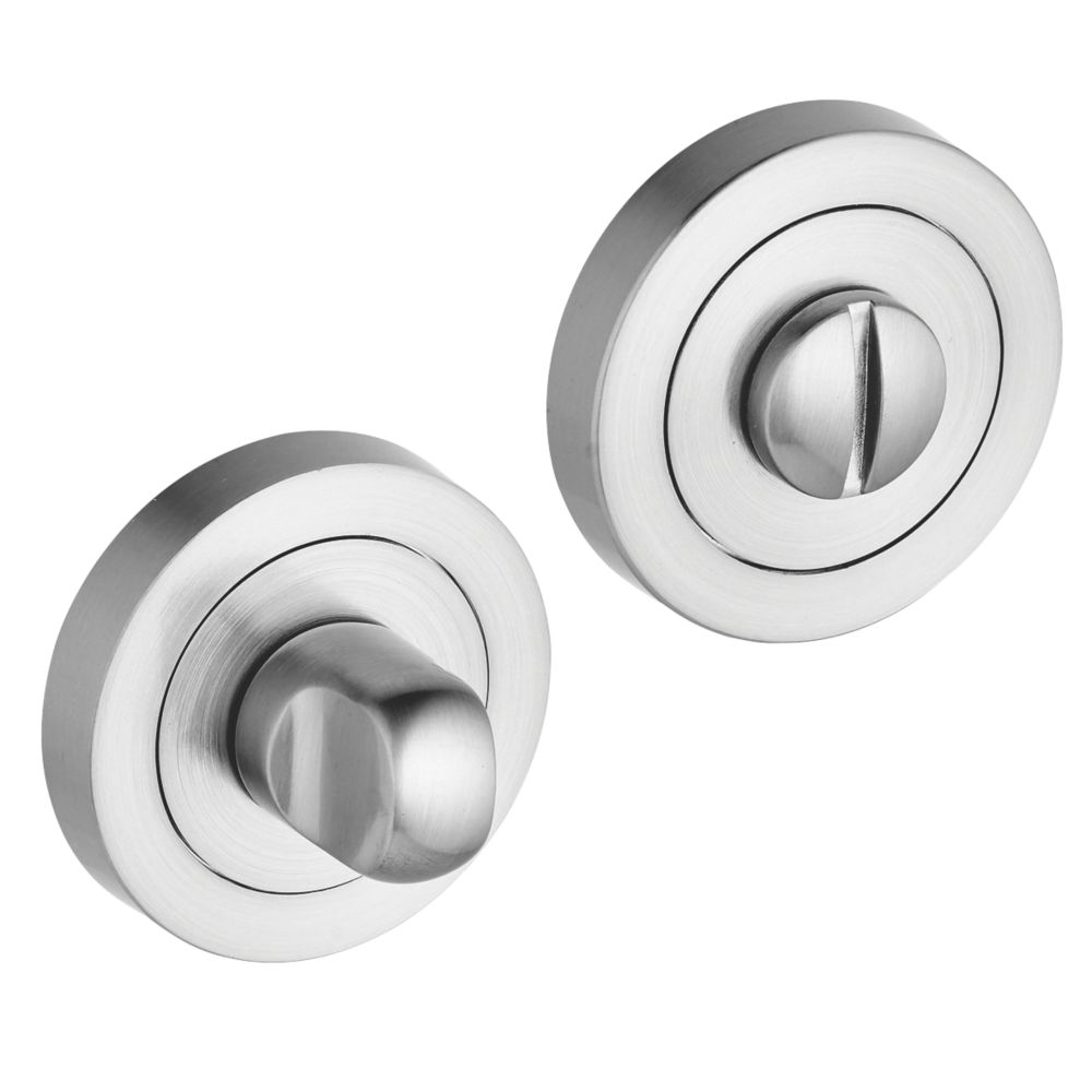 Kit de verrou à bouton à barrette standard Smith & Locke en chrome satiné 50mm