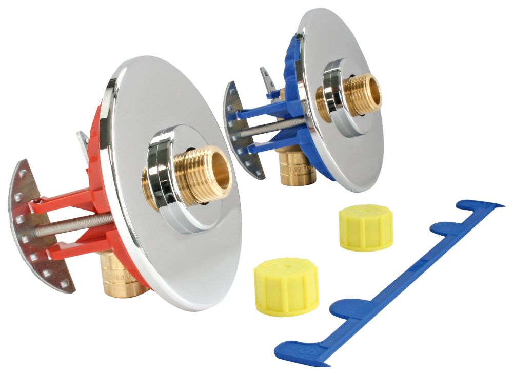 Fixoplac lavabo double à glissement PER 16mm x M 3/8" Fixoconnect