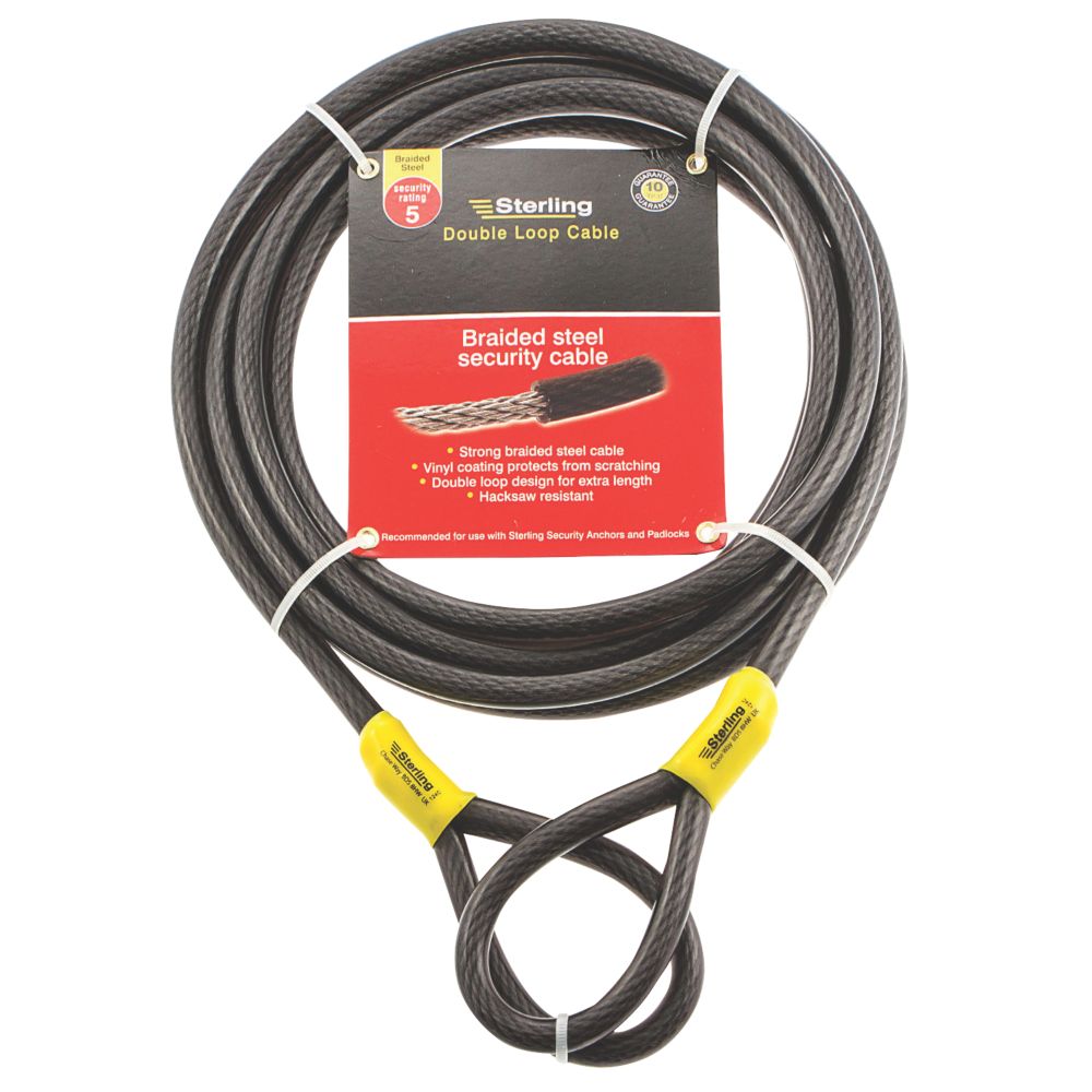 Câble de sécurité tressé en acier Sterling 9m x 12mm