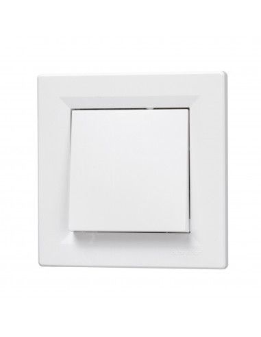 Poussoir 1 poste Asfora Blanc Schneider