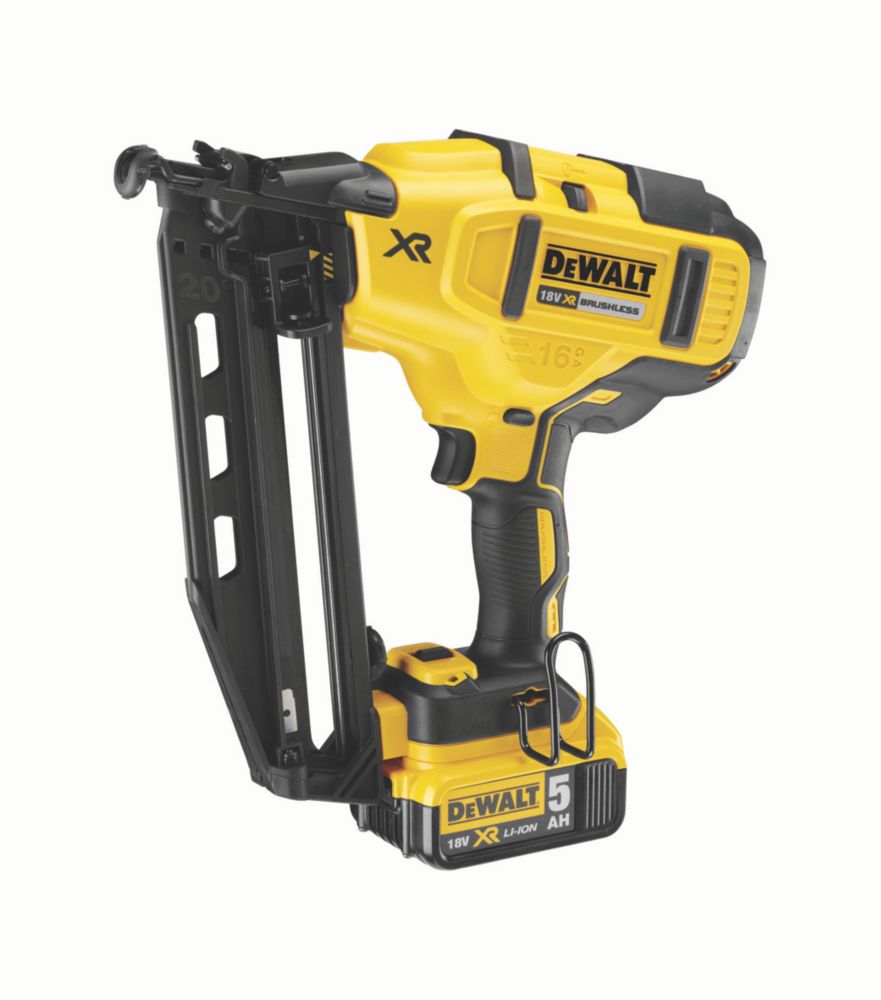 Cloueur de finition sans fil brushless DeWalt XR DCN660P2-QW 63mm 18V Li-Ion 2 x 5Ah + 1 chargeur