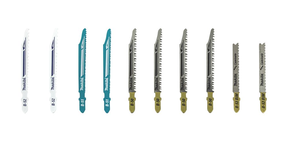 Lot de 10 lames pour scie sauteuse Makita