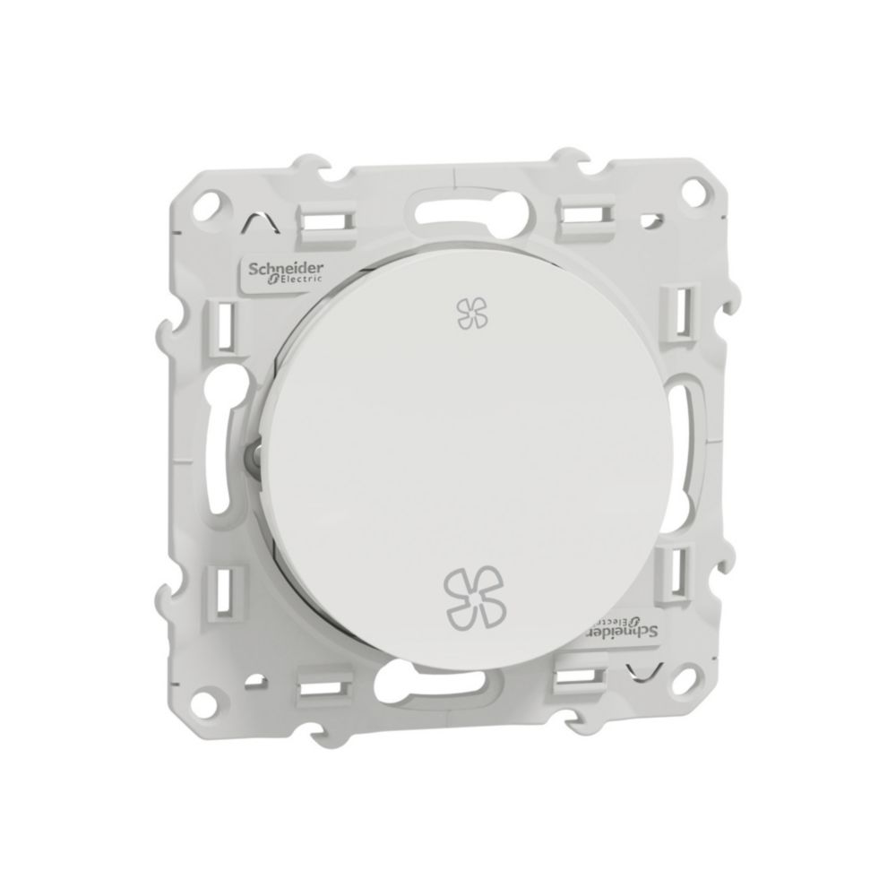 Commande VMC 1 poste Odace Blanc Schneider