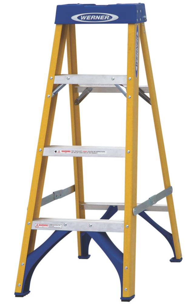 Escabeau compact 4 marches en fibre de verre Werner 1,12m