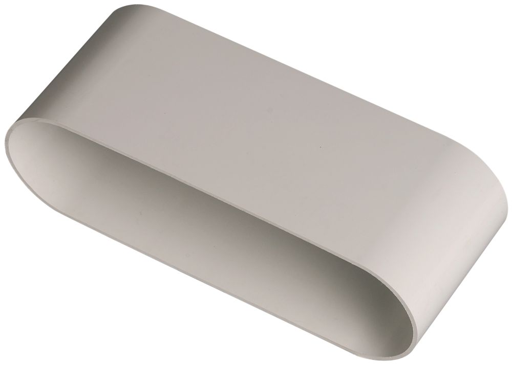 Connecteur Aldes 204 x 60mm plat vers 125mm rond 85mm