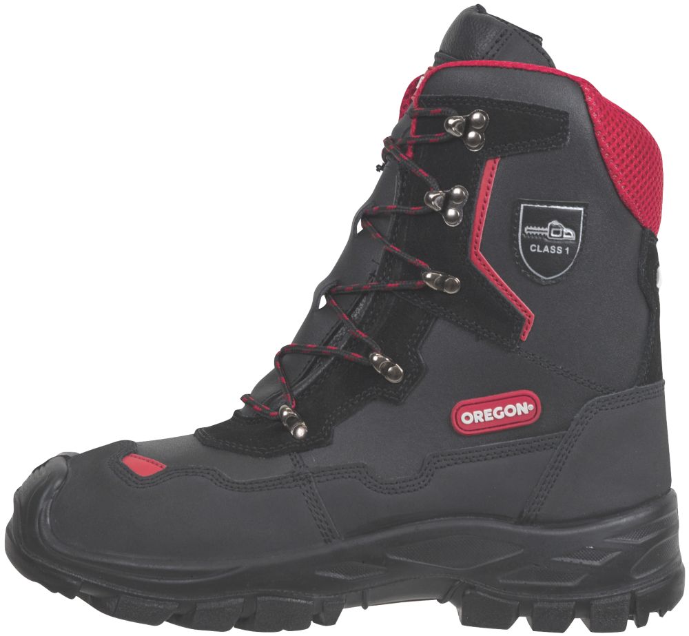 Chaussures de sécurité montantes pour le tronçonnage S2 Oregon Yukon noires pointure 42