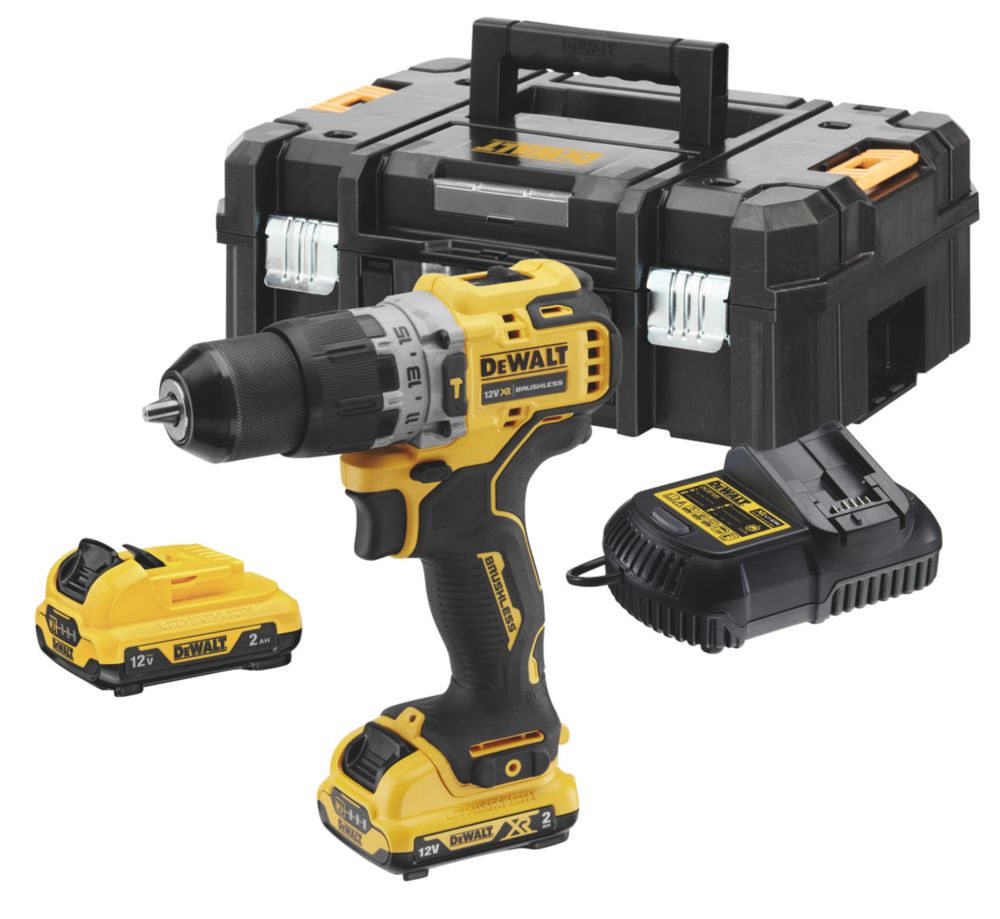Perceuse visseuse à percussion sans fil brushless DeWalt DCD706D2-QW XR Li-Ion 12V 2,0Ah