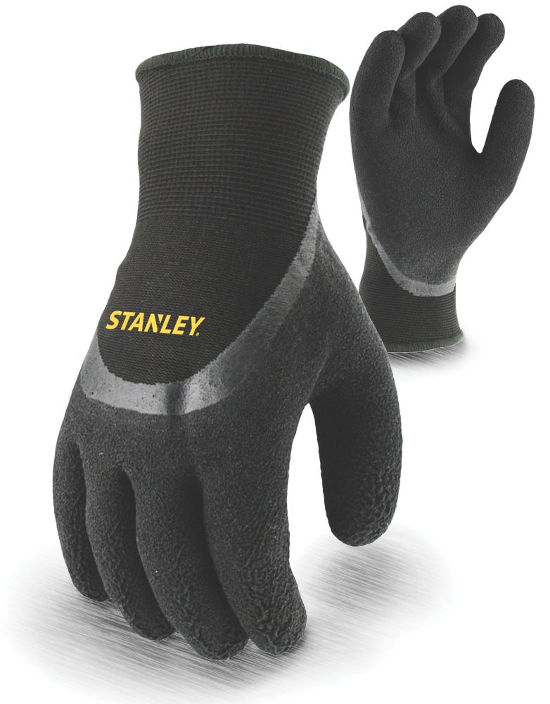 Gants de manutention thermiques Stanley noirs taille L