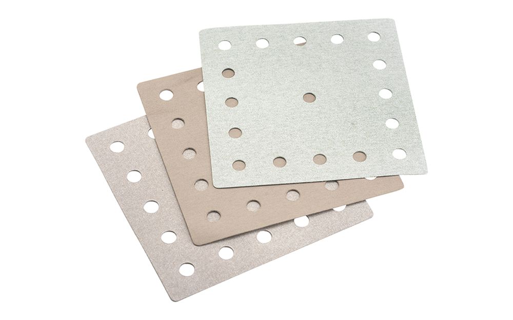 Lot de 10 papiers abrasifs ponceuse rectangulaire pour placo et cloison sèche 200mm x 200mm, grain 180 L'Outil Parfait