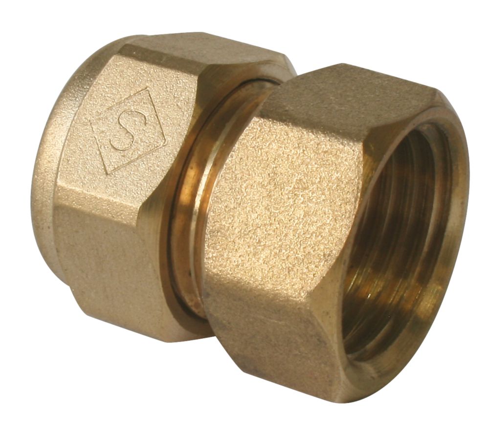 Raccord droit femelle PER à compression 12mm x 15/21 - 1/2" Fixoconnect