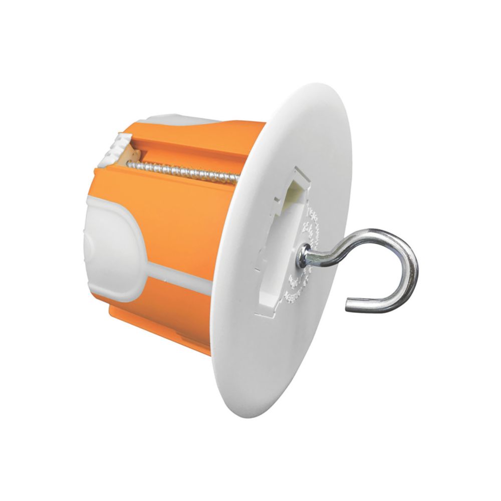 Boîte étanche orange revêtement sec 1 module Capri et point central DCL 50mm