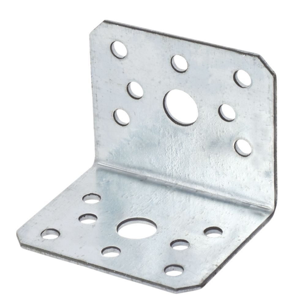 10 équerres de fixation Sabrefix galvanisées renforcées 60 x 50mm