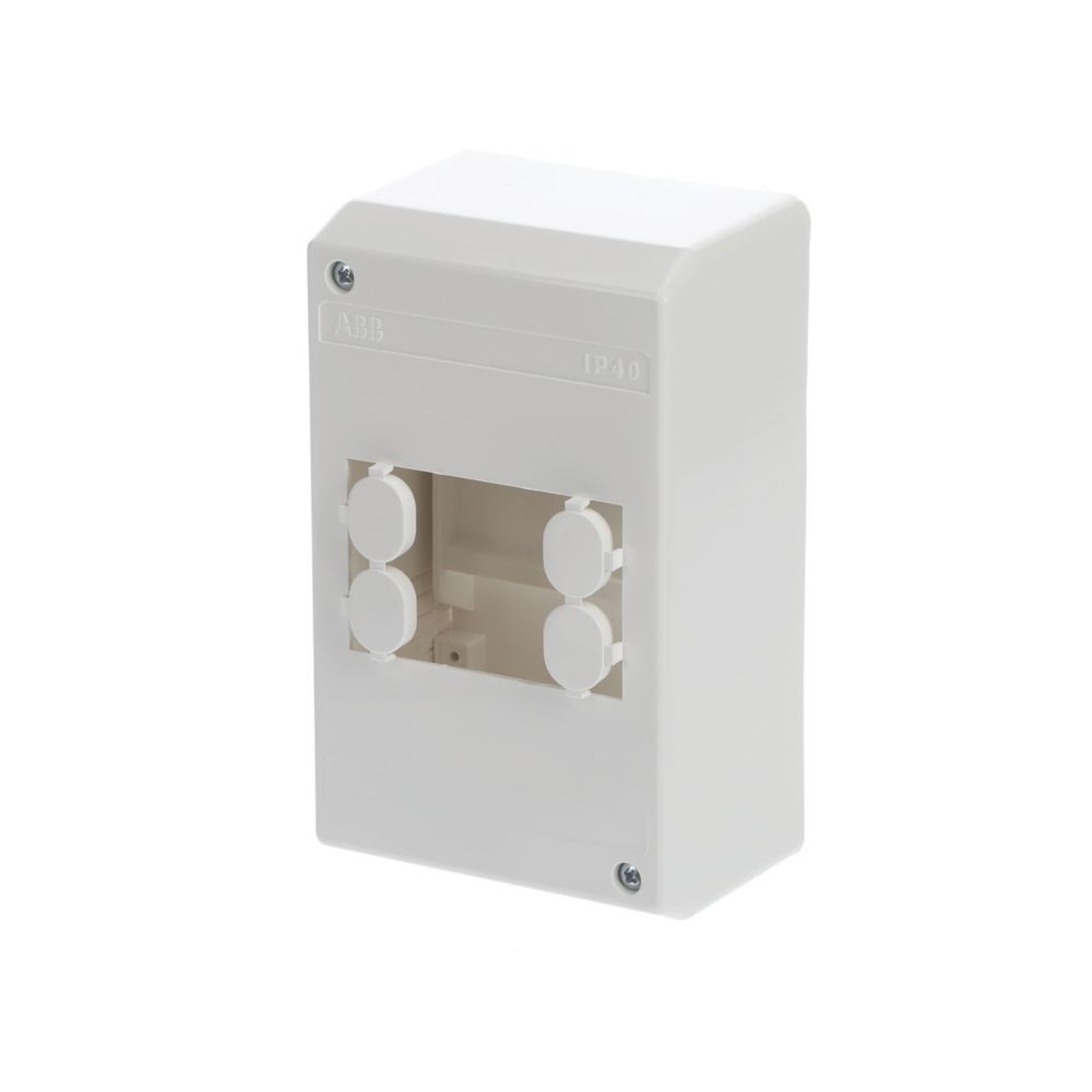 Coffret électrique cache-borne nu 4 modules ABB