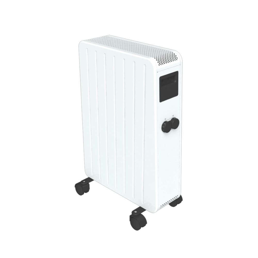 Radiateur céramique à inertie sèche à poser blanc 2 000W