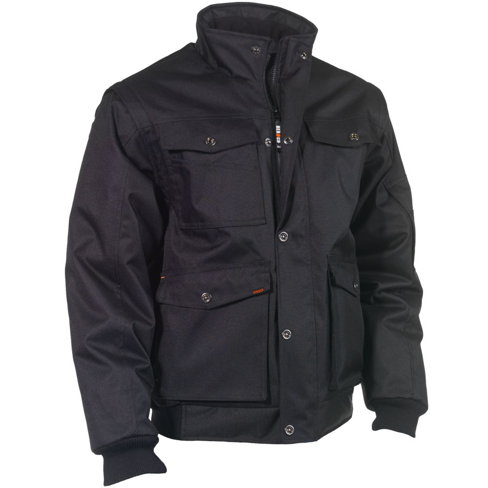 Veste de travail imperméable Herock Balder noir taille L