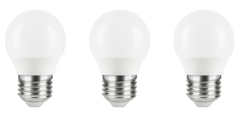 Lot de 3 ampoules LED mini globe LAP E27 470lm 4,2W