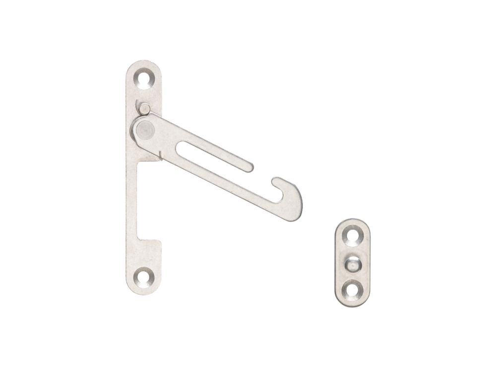 Limiteur de-ouverture de fenêtre Mila en acier inoxydable brossé 100mm