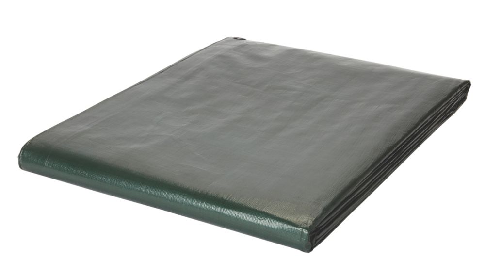 Bâche verte / marron 4 x 5m