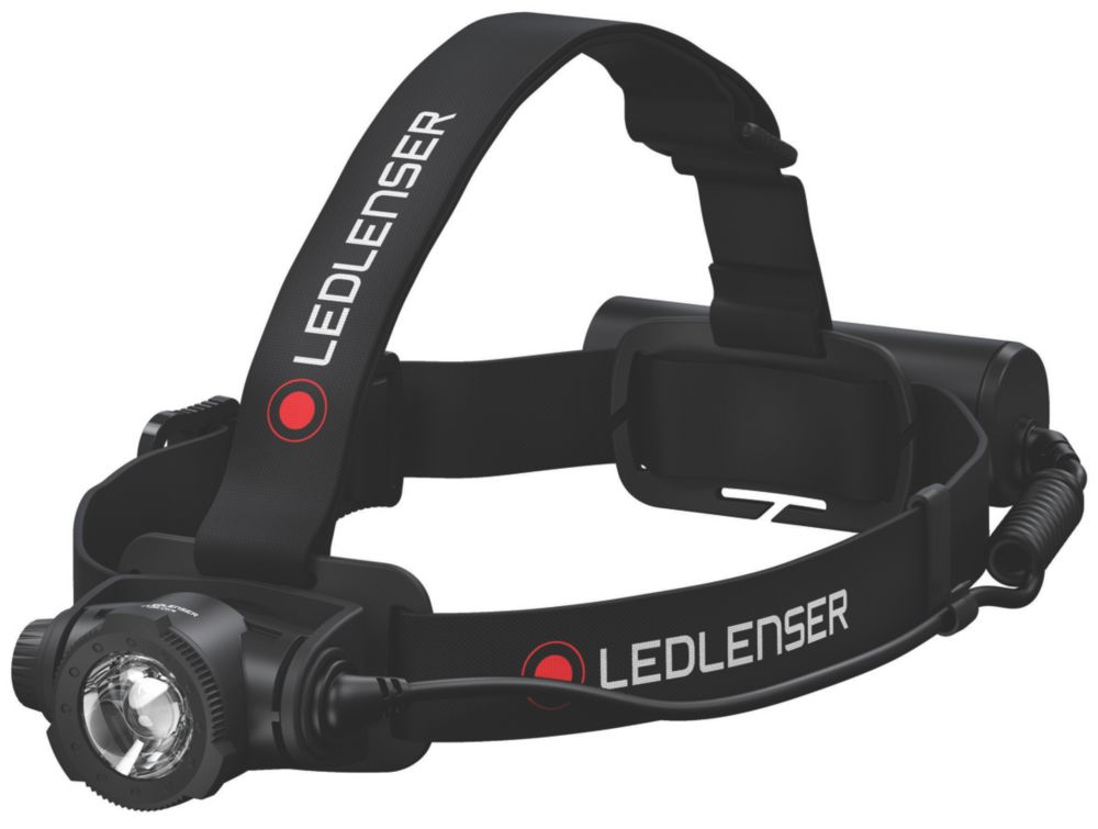 Lampe frontale à LED rechargeable LEDlenser H7R CORE noir/rouge 1000lm