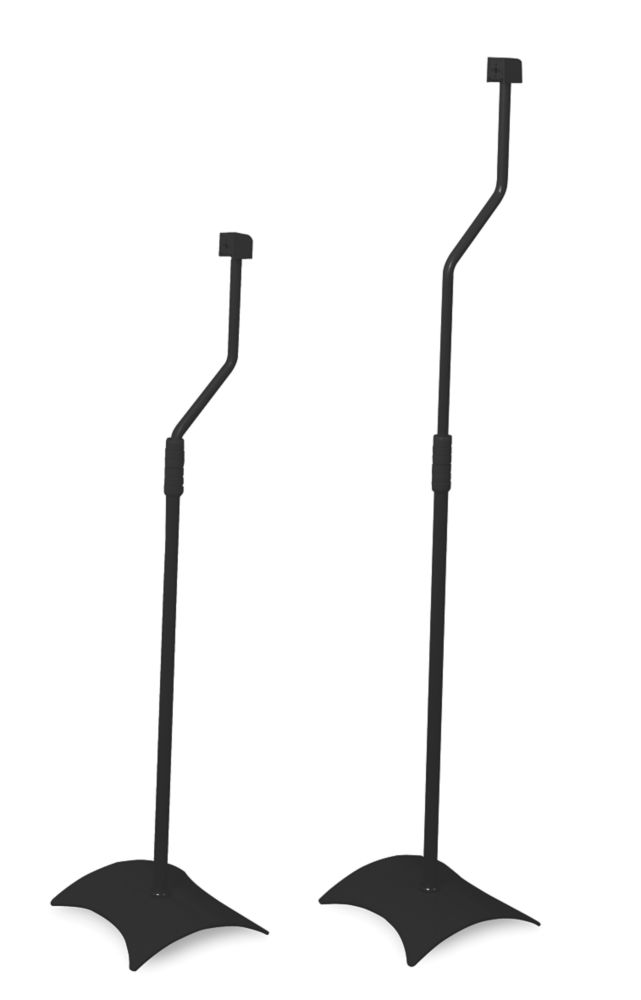 Lot de 2 socles de haut-parleur universels en métal AVF noirs