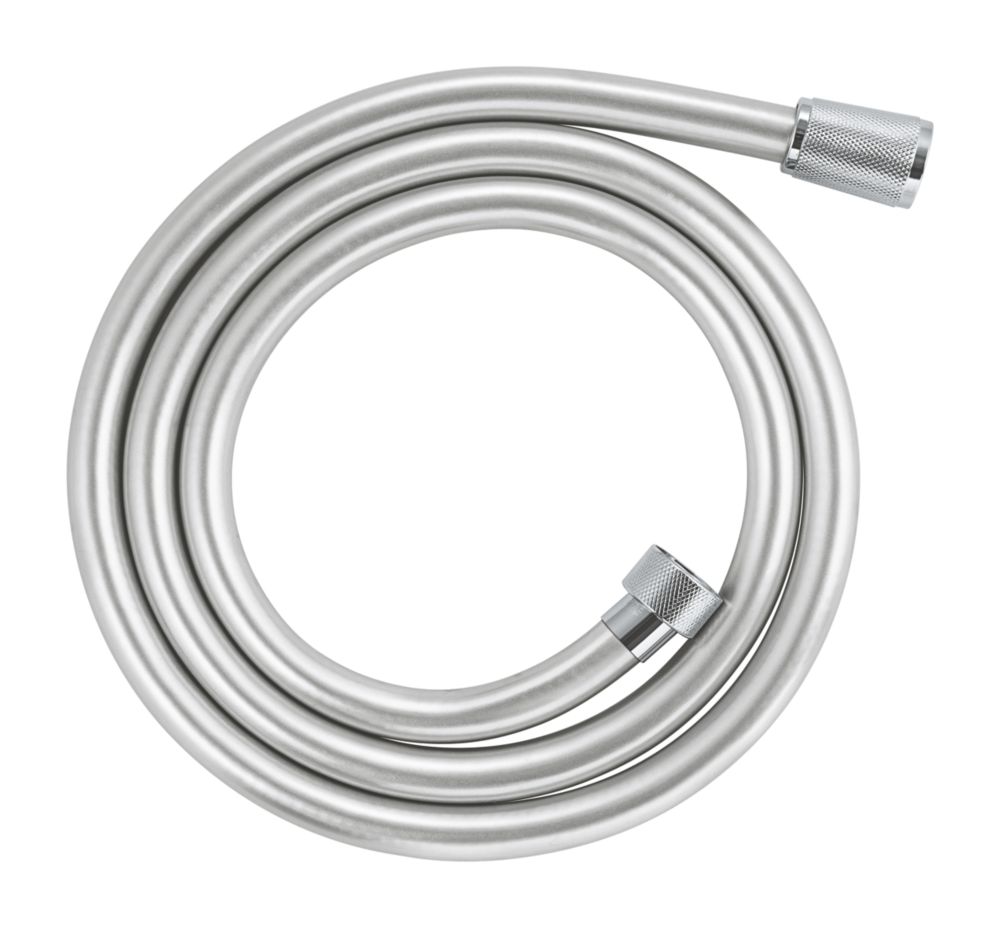 Flexible de douche Grohe VitalioFlex argent chromé 8mm x 1 500mm