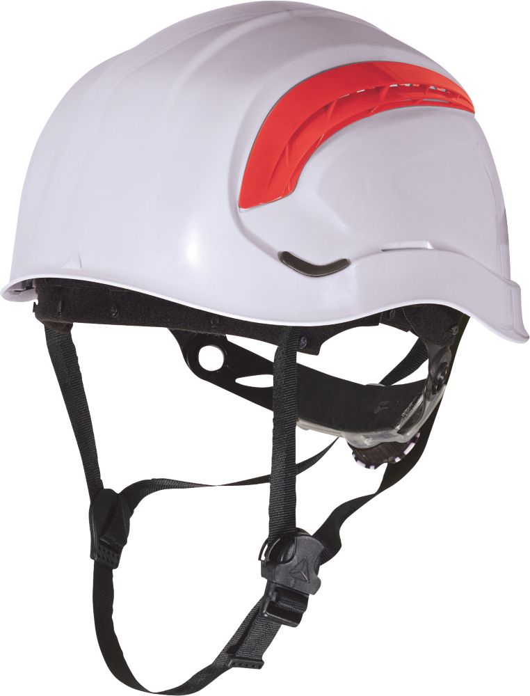 Casque de sécurité en hauteur haut de gamme Delta Plus Granite Wind blanc