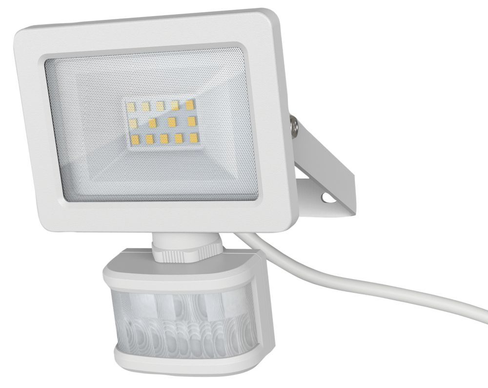 Projecteur à LED d'extérieur LAP avec capteur IRP blanc 10W 1 000lm