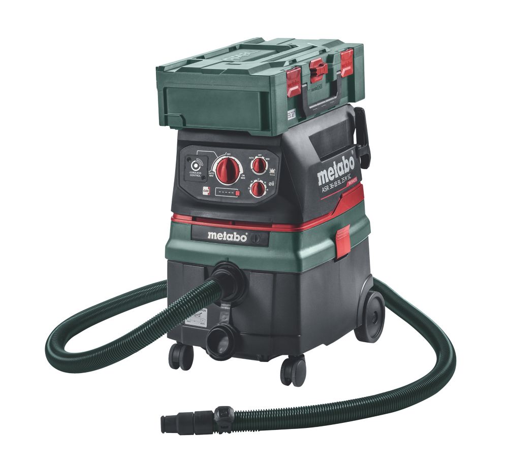 Aspirateur sans fil et brushless Metabo ASR 36-18 BL 25 M SC 18V Li-Ion CAS - Sans batterie