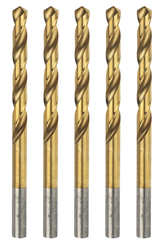Forets HSS meulés Erbauer 5 x 86mm, lot de 5