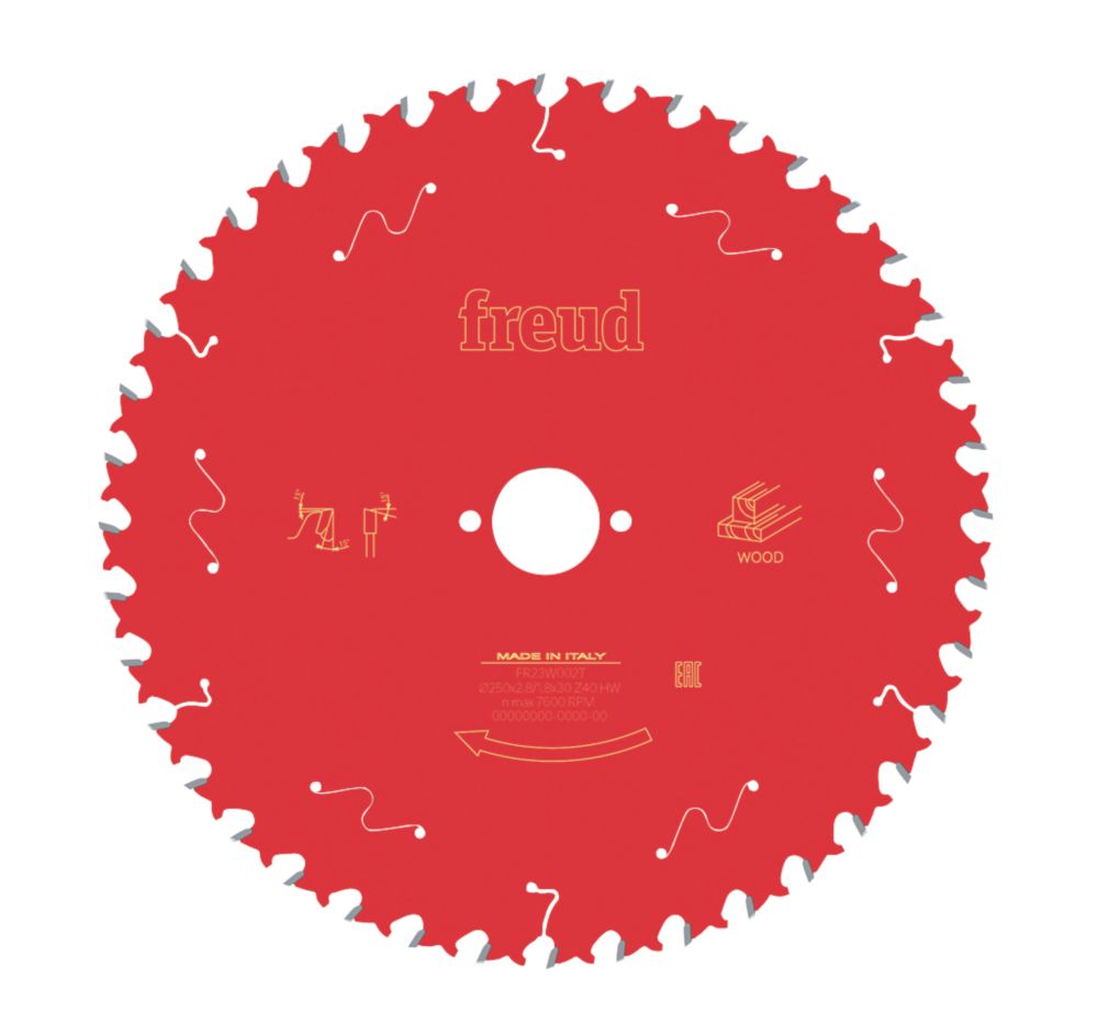 Lame de scie circulaire 250 x 30mm 40 dents Freud