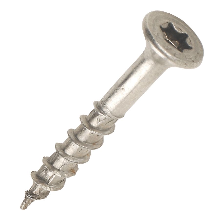 Spax Paquet de 200 vis à tête fraisée en acier inoxydable 4 x 30mm