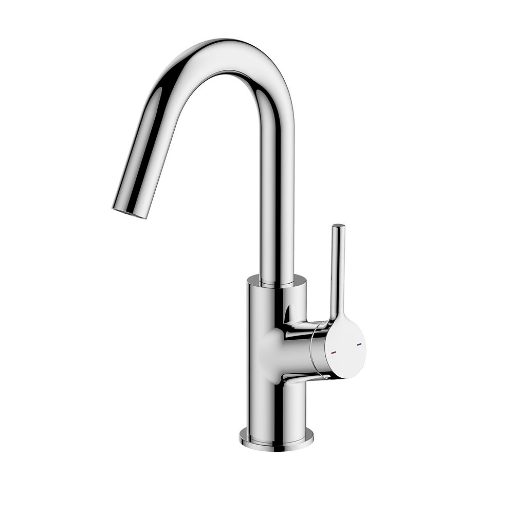 Mitigeur lavabo chromé Swirl Bahlui